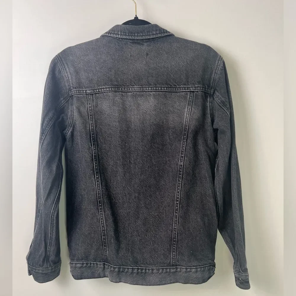 WONDER NATION black denim jacket- kids size XL-14/16